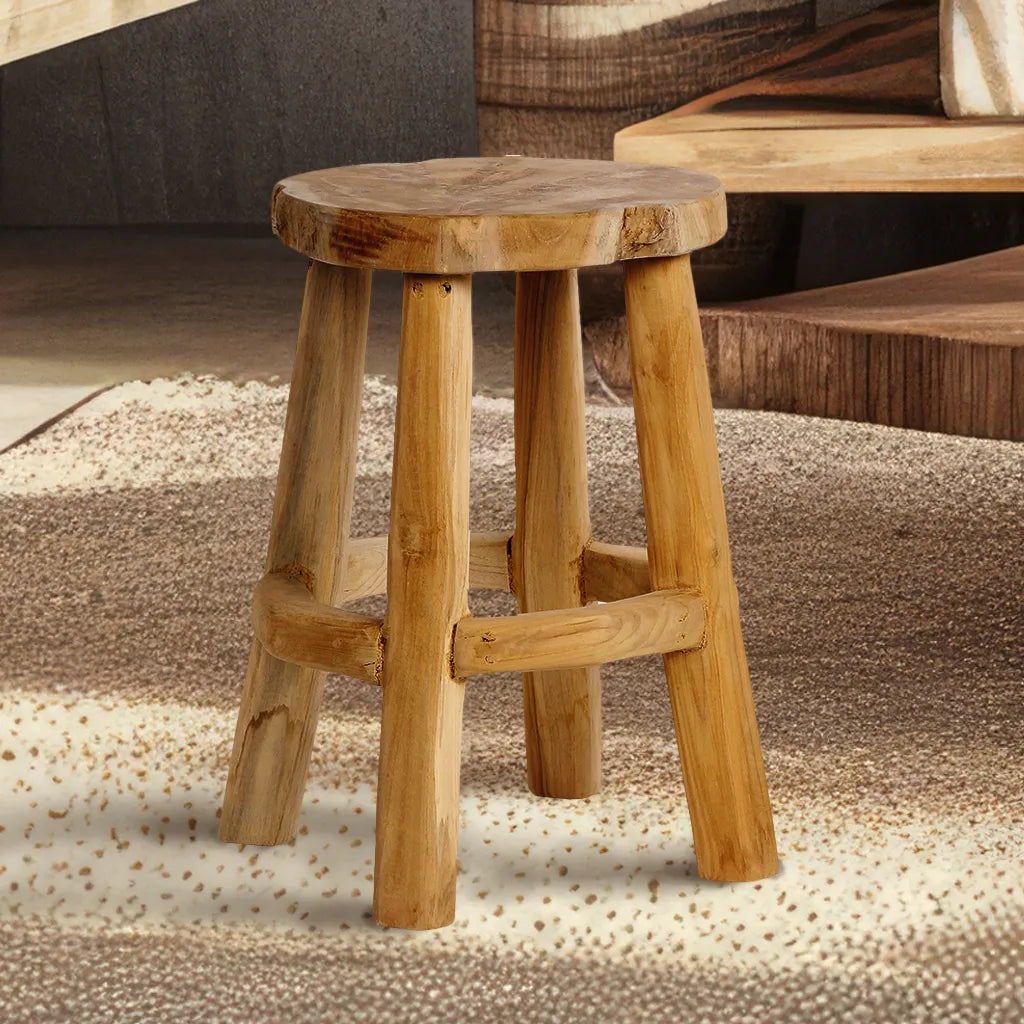 Hocker aus Teak-Holz
