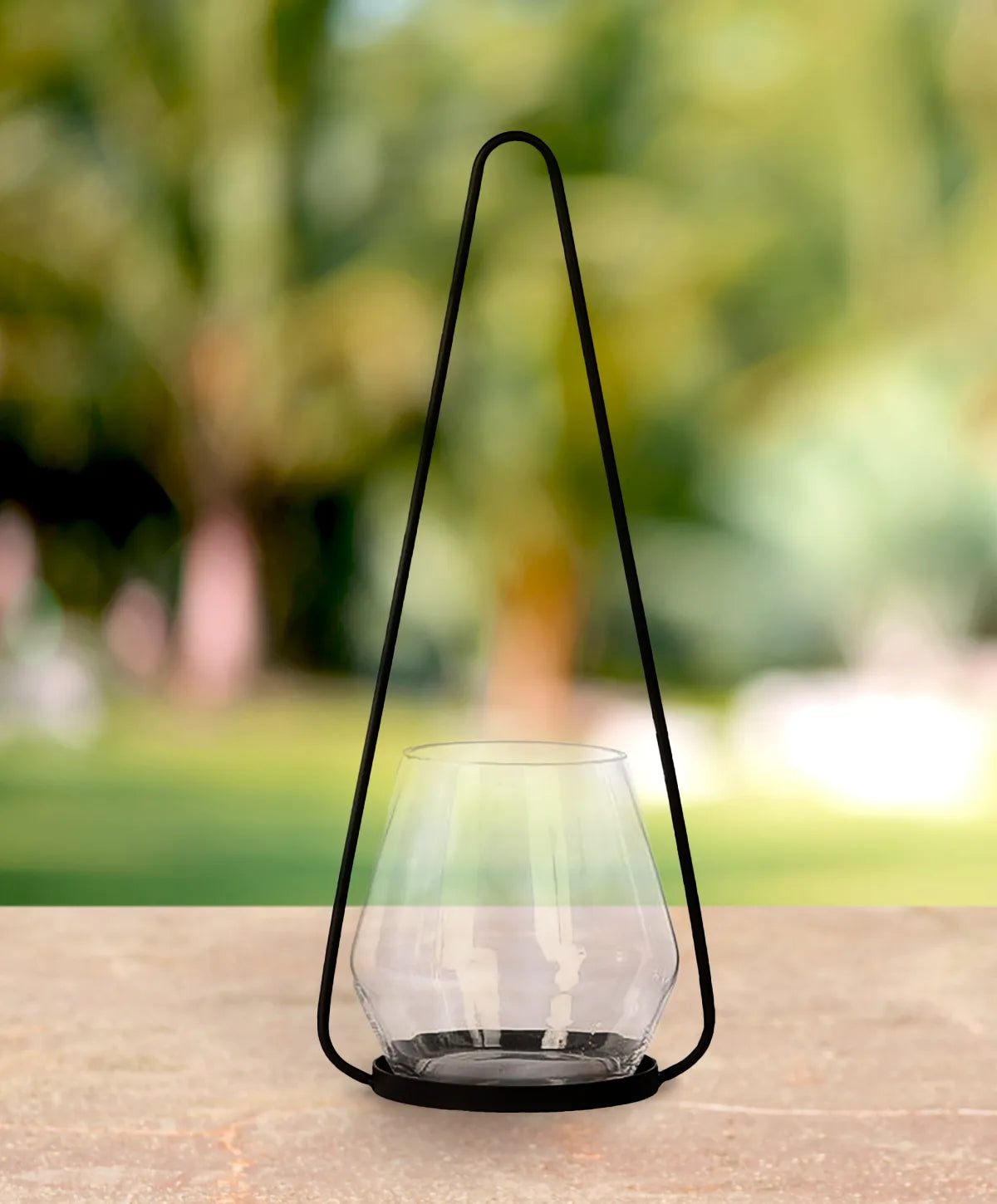 Windlicht mit Metallbügel, 70 cm